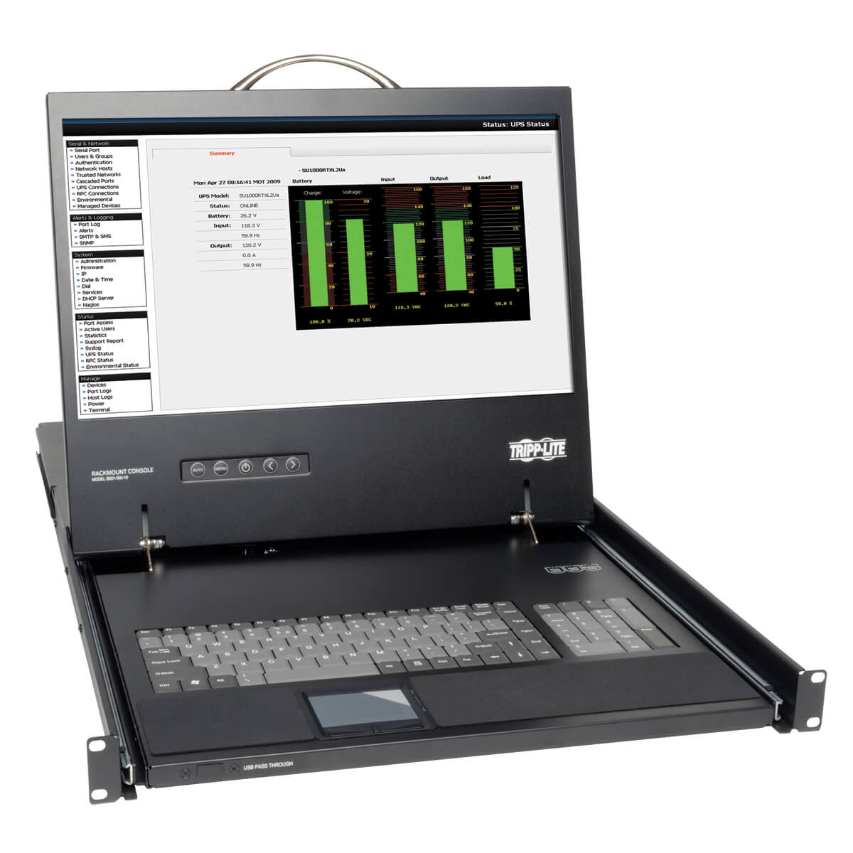 Eaton - Tripp Lite (409) Ntw Cab 1u Rack-mount Console                                                   B021-000-19