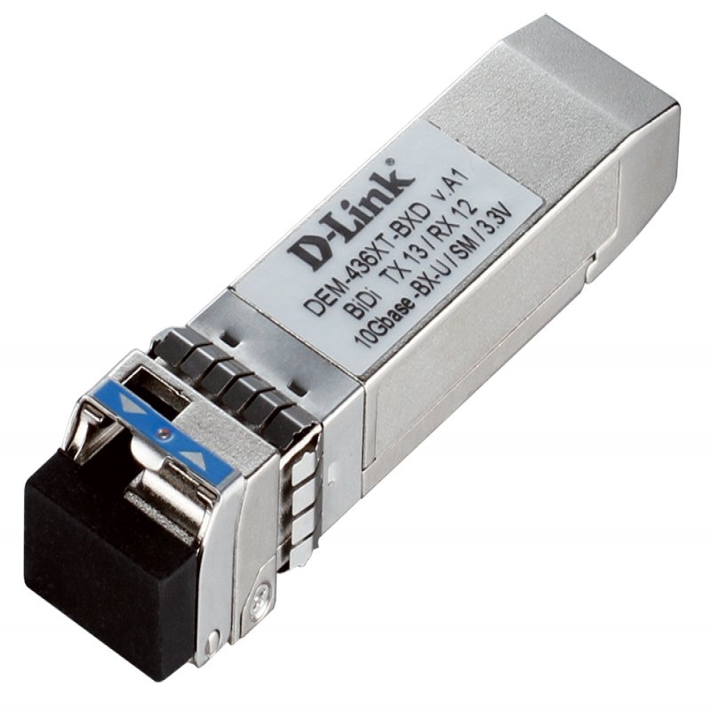 DEM-436XT-BXD D-Link Compatible Transceiver SFP+ 10GBase-BX-D (Tx1330nm/Rx1270nm, SMF, 10km, LC, DOM, Ind Temp)