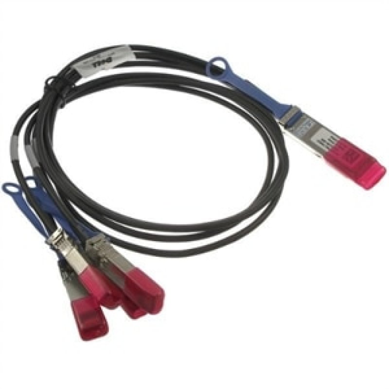 470-ABQB Dell Compatible Direct Attach Copper Breakout Cable 100GBase-CU QSFP28 to 4x25GBase-CU SFP28 (Passive Twinax, 3m)