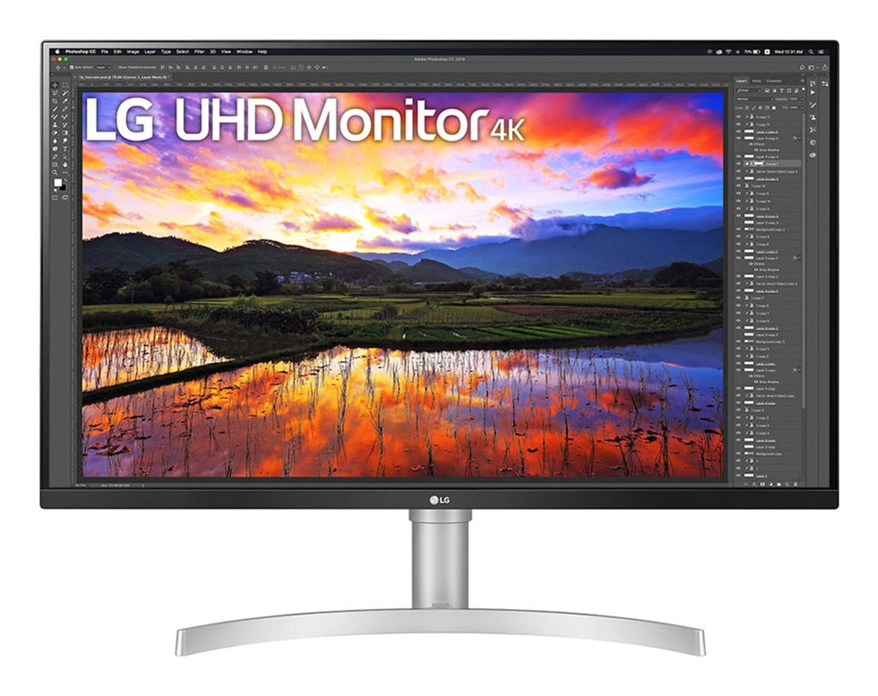 27" UHD 4K Monitor With Height Adjustabl 32UN650K-W.AEK - C2000
