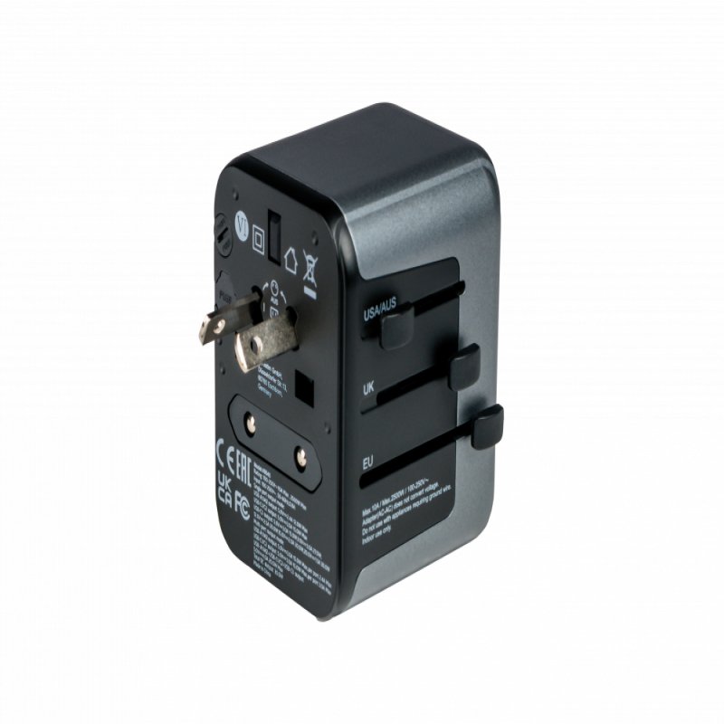 Verbatim Universal Travel Adapter  UTA-03 PD30W / QC / 2xUSB /  49545 - eet01