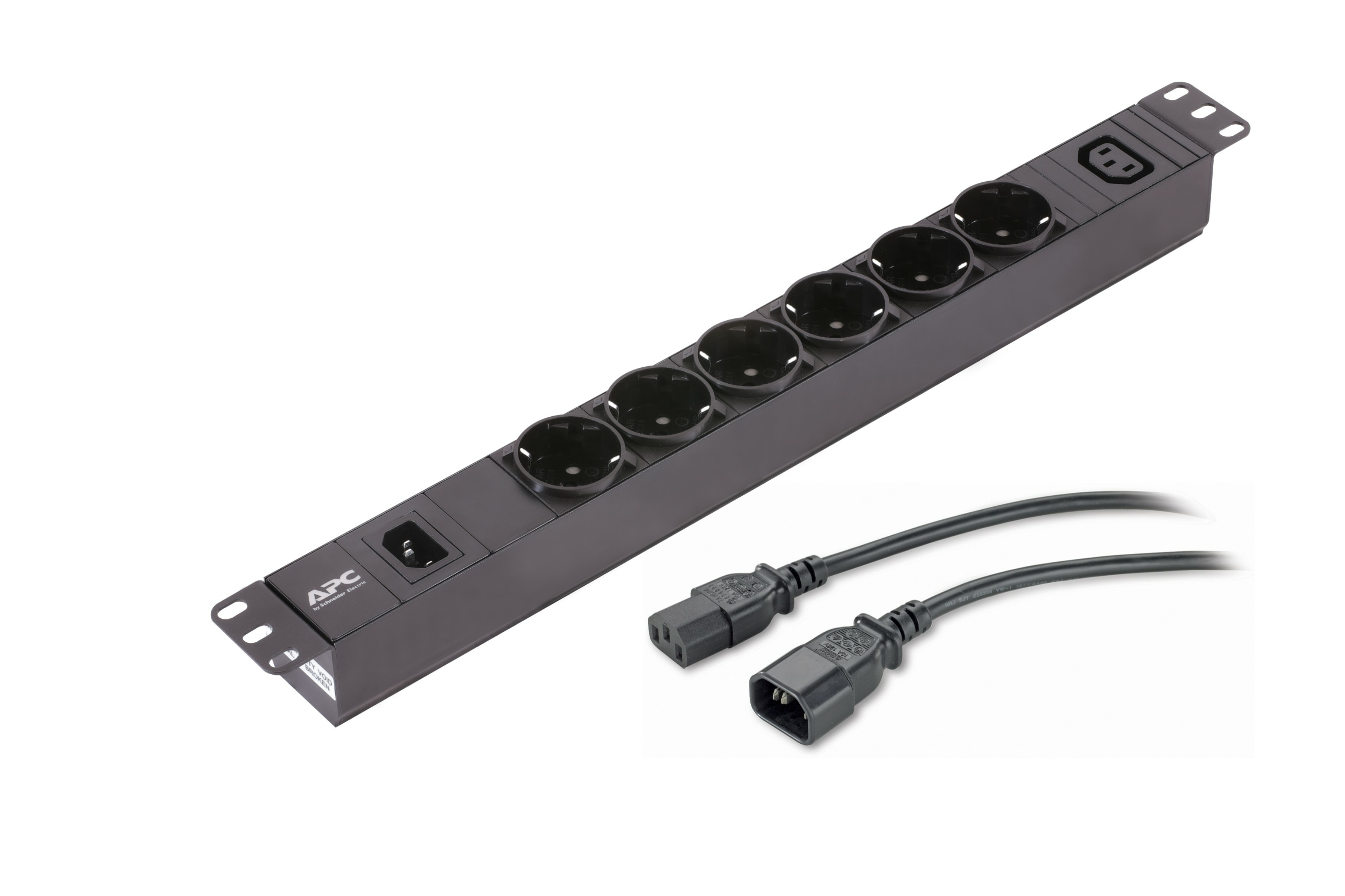 APC Easy Basic Rack PDU EPDU1010B-SCH - Power Distribution Unit (rack-mountable) - AC 200-240 V - 1-phase - Input: IEC 60320 C14 10A - Output Connectors: 7 (IEC C14, 6 X CEE 7/4) - 1U - 19" - - C2000