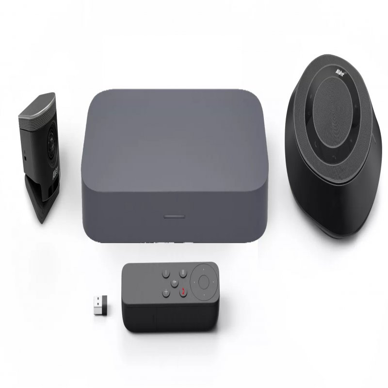 ASUS Google Meet GQE20A - Starter Kit - Video Conferencing Kit (ePTZ UHD Camera, Speakerphone, Wireless Remote Control) - Iron Grey - With Meeting Computer System 90MS02U2-M00020 - C2000