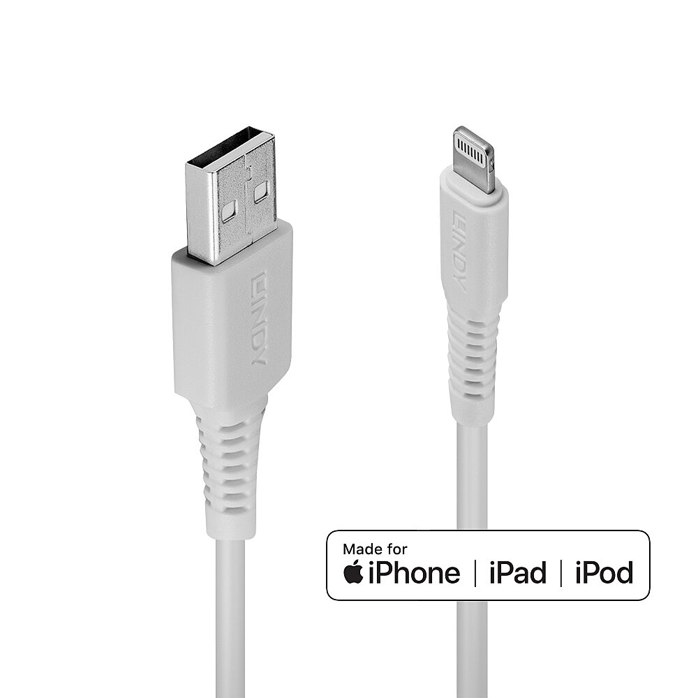Lindy Cables & Adapters          1m Usb To Lightning                 Cable White                         31326