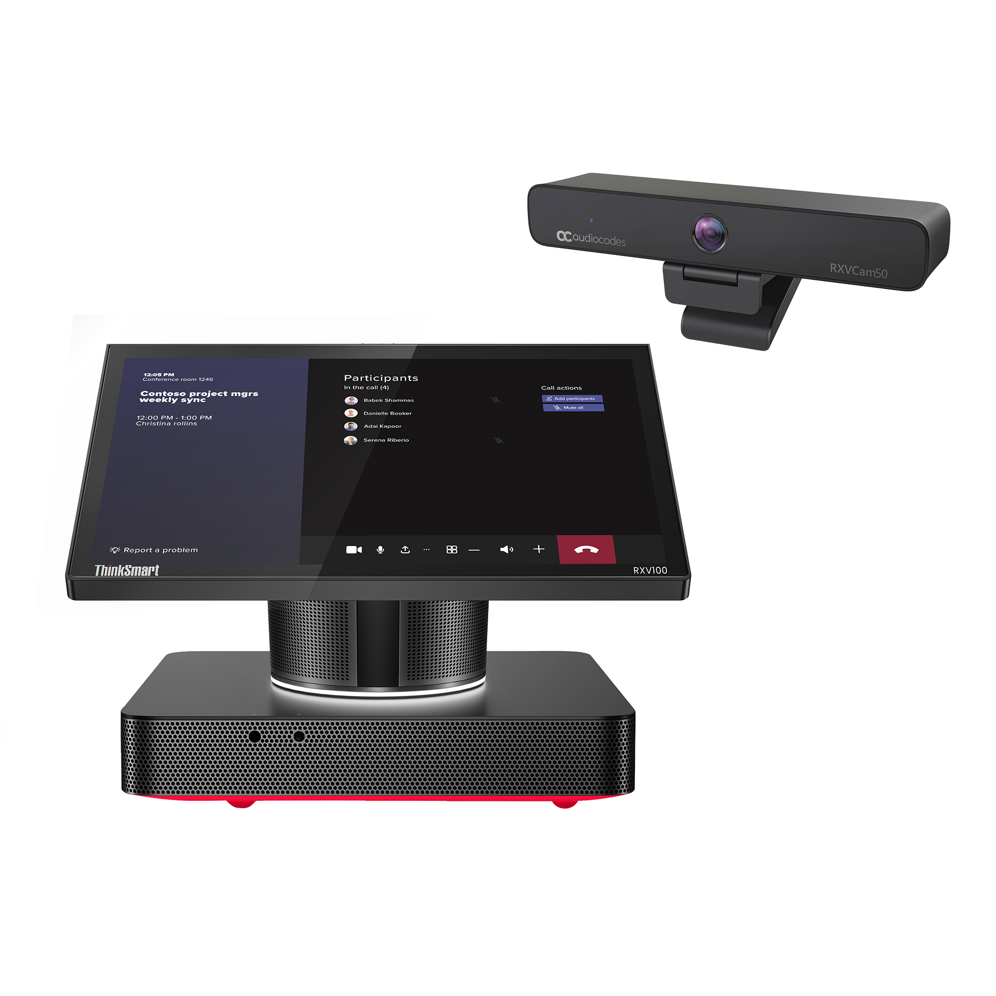Audiocodes - Ms Teams Room       Rxv100 For Microsoft Teams Room     Midsize Meeting Room Bundle 20      Rxv100-b20