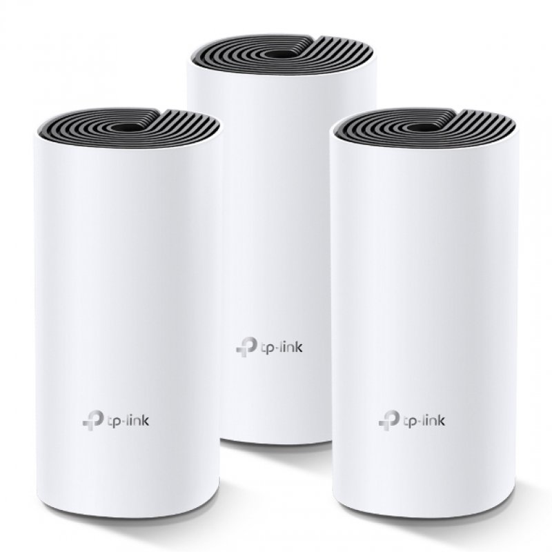 TP-Link DECO M4 - Wi-Fi System - (3 Routers) - Mesh 1GbE - Wi-Fi 5 - Dual Band DECO M4(3-PACK) - C2000