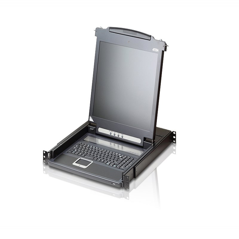 ATEN CL1000N - KVM Console - 19" - Rack-mountable - 1280 X 1024 @ 75 Hz - VGA - 1U CL1000N - C2000
