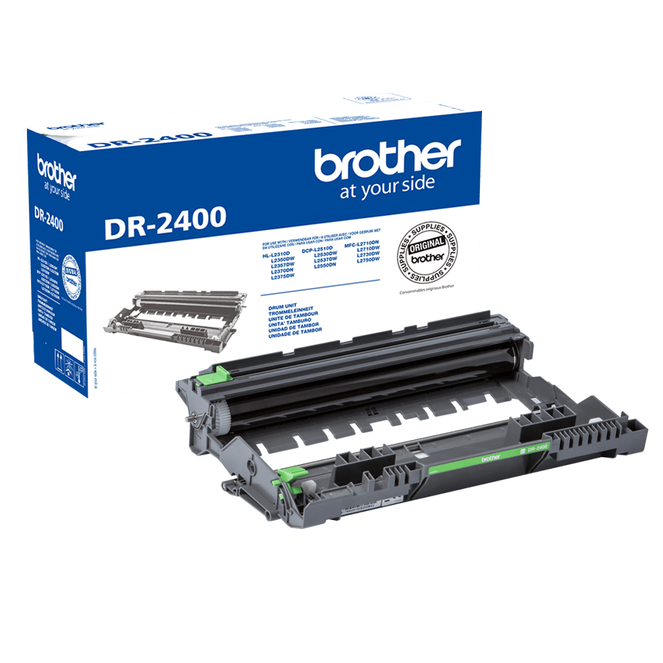 Brother DR2400 - Black - Original - Drum Kit - For Brother DCP-L2510, L2530, L2537, L2550, HL-L2350, L2370, L2375, MFC-L2713, L2730, L2750 DR2400 - C2000