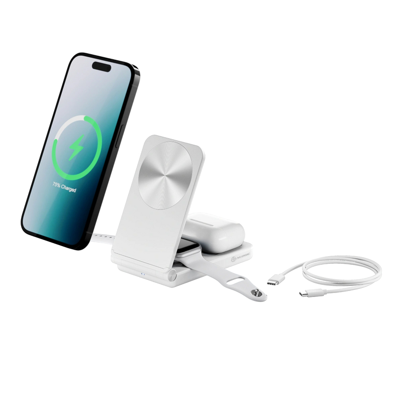 Alogic - Charging & Power        Yoga 3 In 1 Wireless Charging       Stand - White                       A31fwcwh