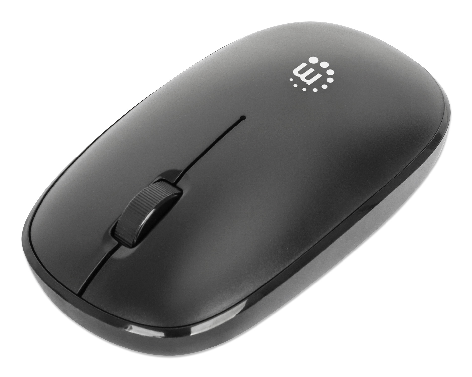 190312 manhattan Mw3050 Wireless Usb Mouse, Black, 1200dpi, 2.4ghz - NA01