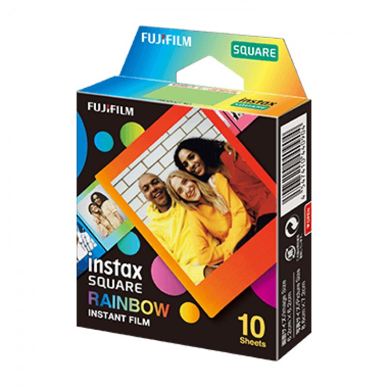 Fujifilm Square 'Rainbow' Instant  Picture Film 10 Pc(S) 76.2 X  16671320 - eet01