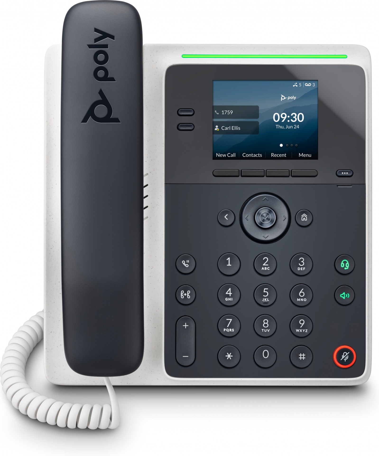 hp Hp Poly E100 Ip Desktop Phone - 8-lines; 2 X Gigabit Ports; Poe; 2.8-inch Lcd Colour Display 82m86aa - AD01