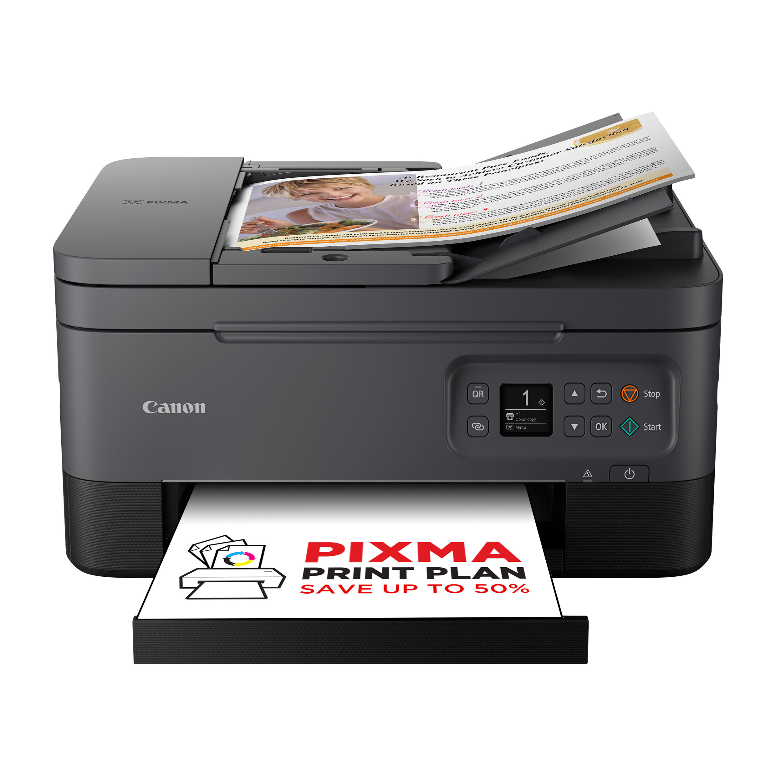 canon Canon Pixma Ts7450i A4 Colour Inkjet Wireless Multifunction Printer 5449c008 - AD01