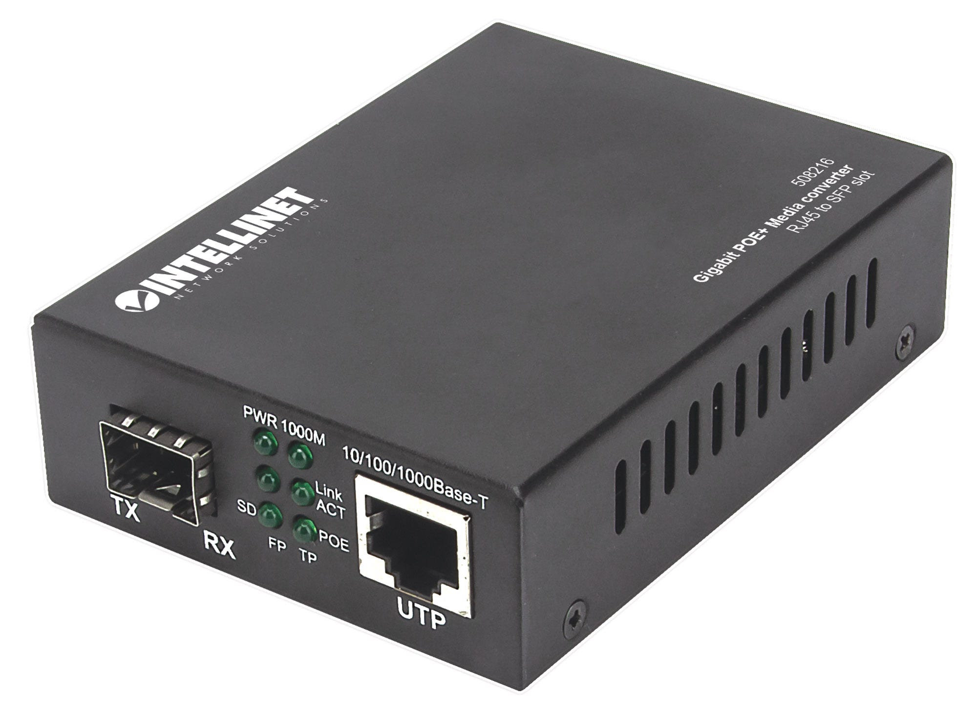 Intellinet Gigabit Poe+ Media Converter,  1 X 1000Base-T Rj45 Port To 1  508216 - eet01