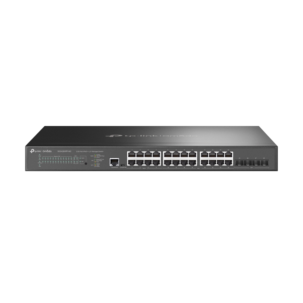 tp link 24pt 2.5gbase-t 4pt 10ge Sfp+ L2+ Switch Sg3428xpp-m2 - AD01