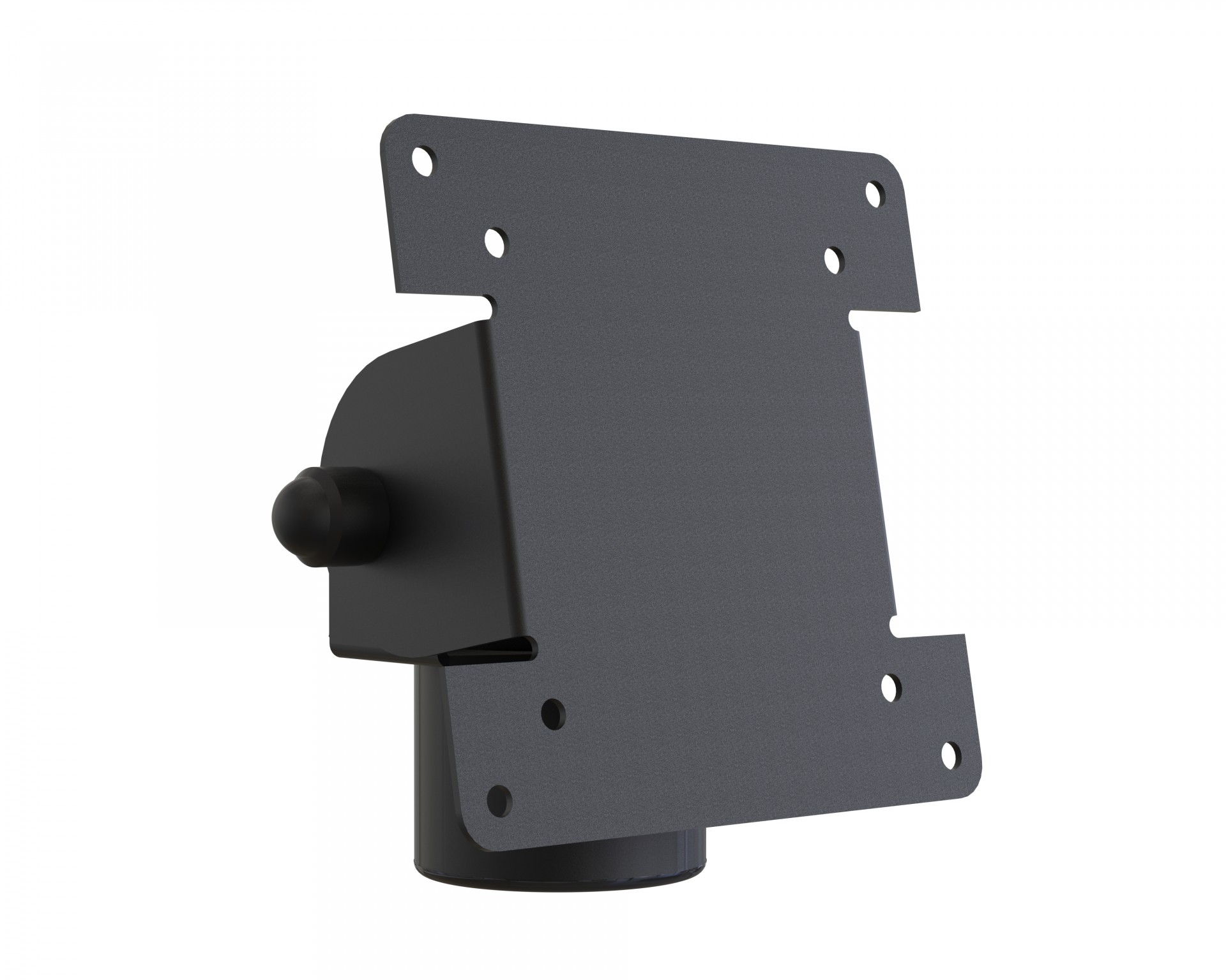 Ergonomic Solut - Spacepolemount Vesa 75/100 (screen Top Mount)      Black                               Spv106-fx-02