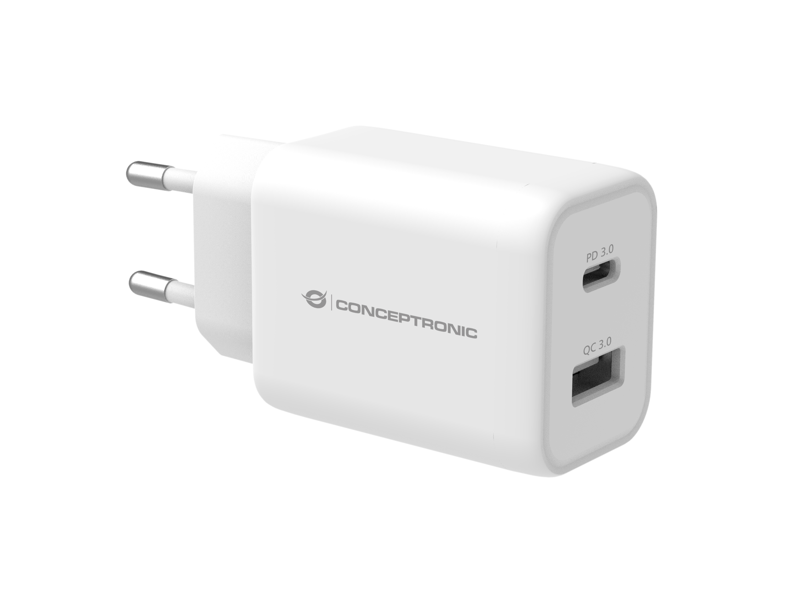 Conceptronic Althea 2-Port 33W Usb Pd Pps  Charger, Qc 3.0  ALTHEA11W - eet01