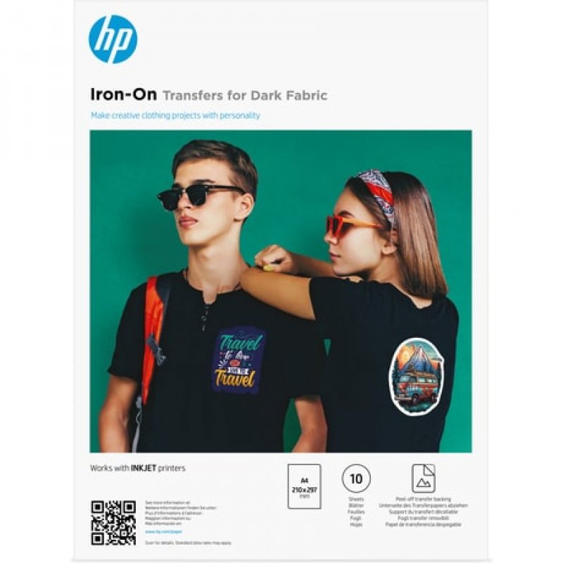 Hp Iron-on Transfers For Dark Fabric 8l1u7a - WC01