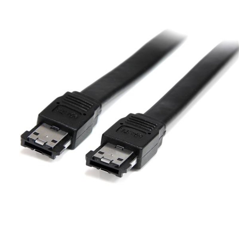 StarTech.com Shielded External ESATA Cable - ESATA Cable - Serial ATA 150 - ESATA (M) To ESATA (M) - 3 Ft - Black - ESATA3 - ESATA Cable - Serial ATA 150 - ESATA (M) To ESATA (M) - 91 Cm - Bl - C2000
