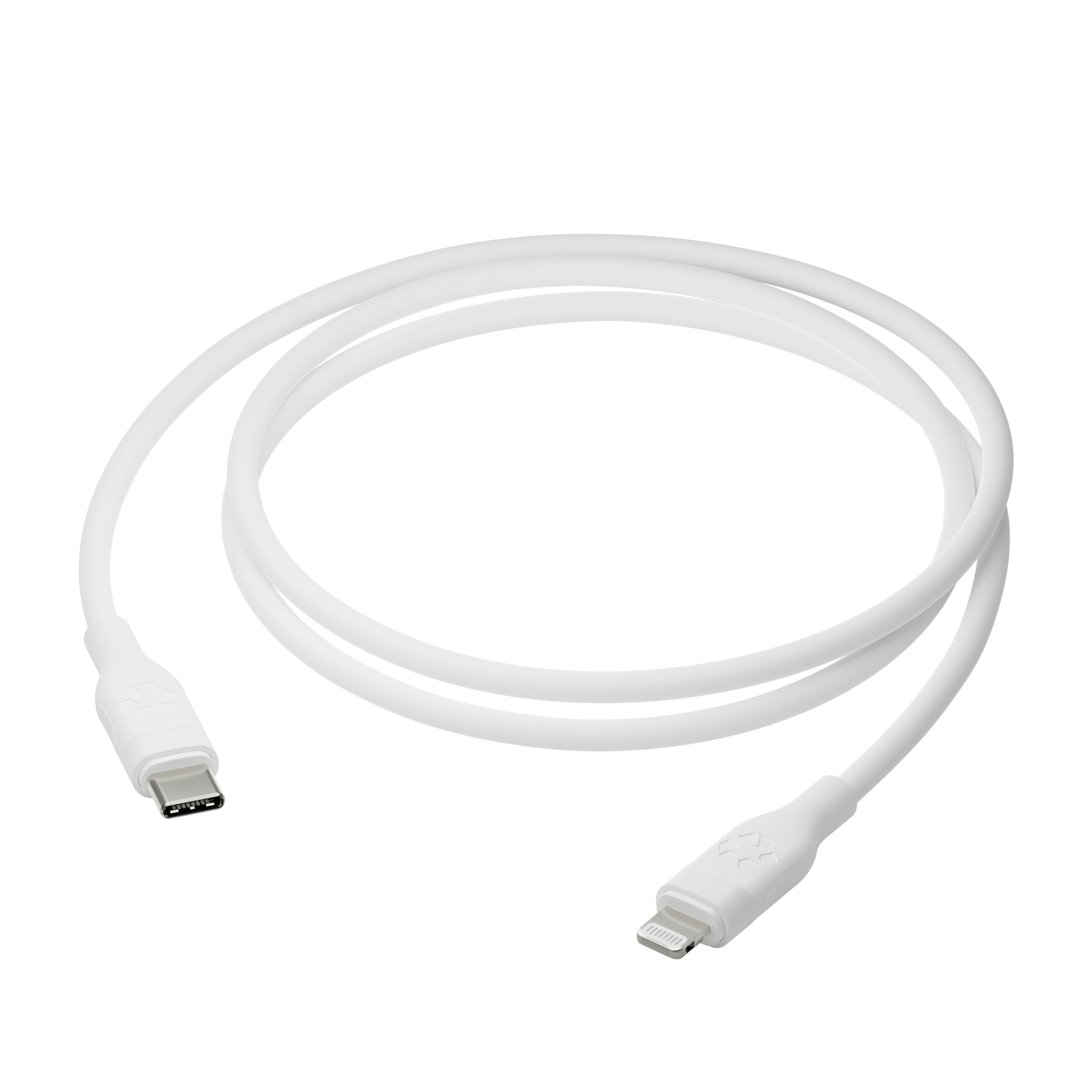 Dbramante1928 Re-charge - Lightning Cable - 24 Pin USB-C Male To Lightning Male - 1.2 M - 100% Recycled Plastic CB12CLWH7085 - C2000