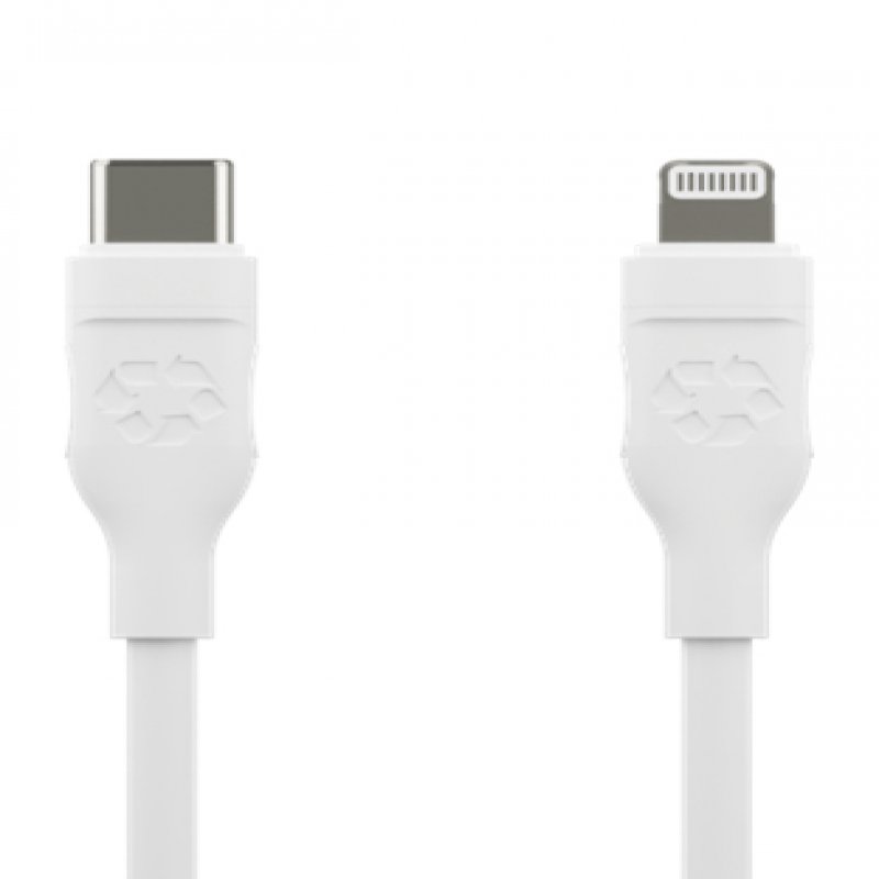 Dbramante1928 Re-charge - Lightning Cable - 24 Pin USB-C Male To Lightning Male - 2 M - MFI Certified - 100% Recycled Plastic CB25CLWH7087 - C2000
