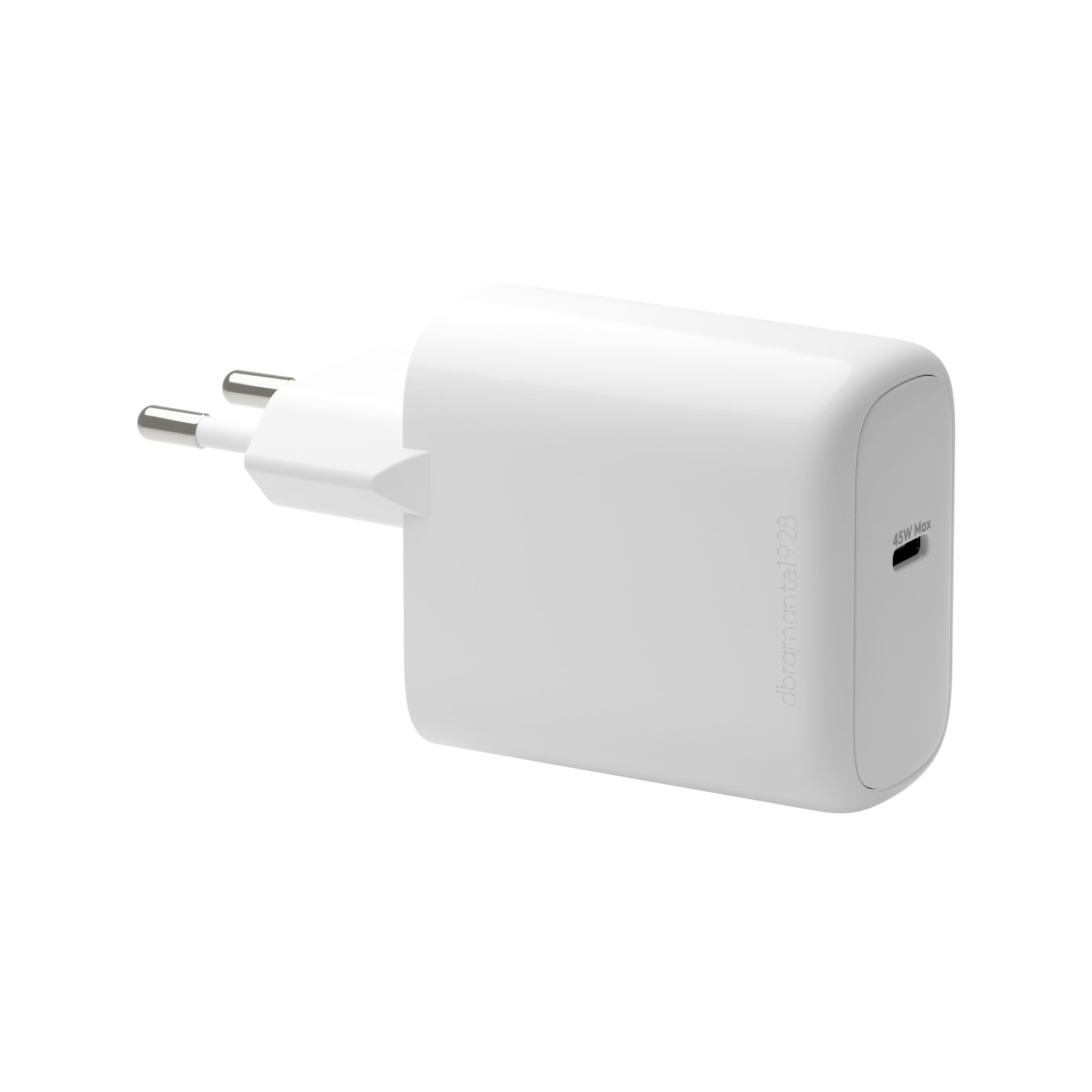 Dbramante1928 Re-charge - Power Adapter - 45 Watt - PD, QC (24 Pin USB-C) - White - Europe CH45EUWH7112 - C2000