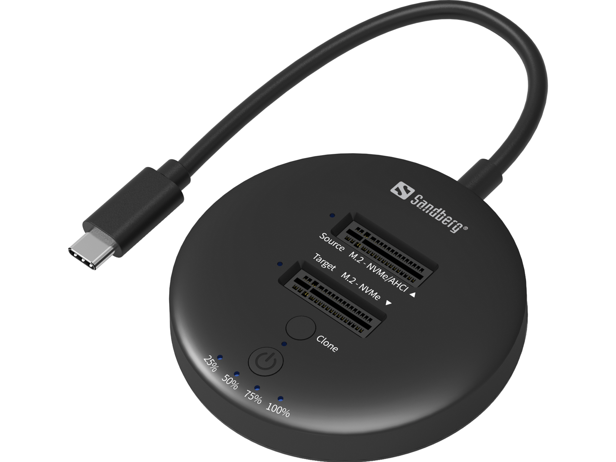 Sandberg USB3.2 Cloner Dock for NVMe  M.2 SSD USB3.2 Cloner Dock  136-72 - eet01