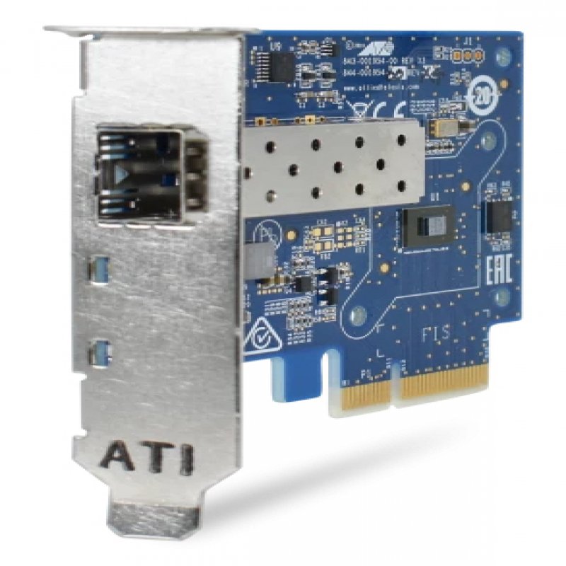 Allied Telesis AT-DNC10SP - Network Adapter - PCIe X4 - Gigabit Ethernet / 10 Gigabit SFP+ X 1 - TAA Compliant AT-DNC10SP-901 - C2000