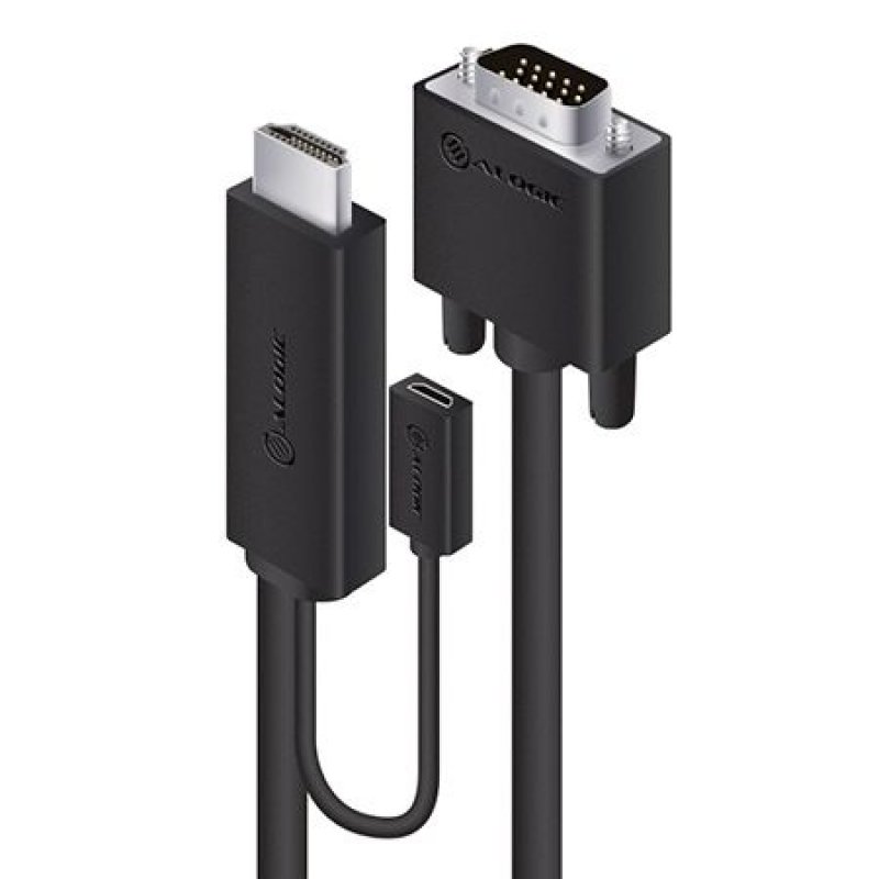 Alogic - Cabling & Adapters      Alogic 1m Hdmi To Vga Cable         With Usb Power                      Hdvg-mm-01