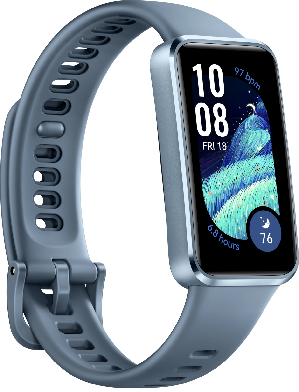 huawei Huawei Band 10 1.47 Inch 37.3mm Activity Tracker - Metal Blue Body With Blue Strap 55020ell - AD01