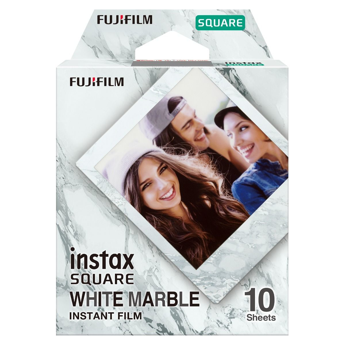 Fujifilm Square 'White Marble' Instant  Picture Film 10 Pc(S) 76.2 X  16656473 - eet01