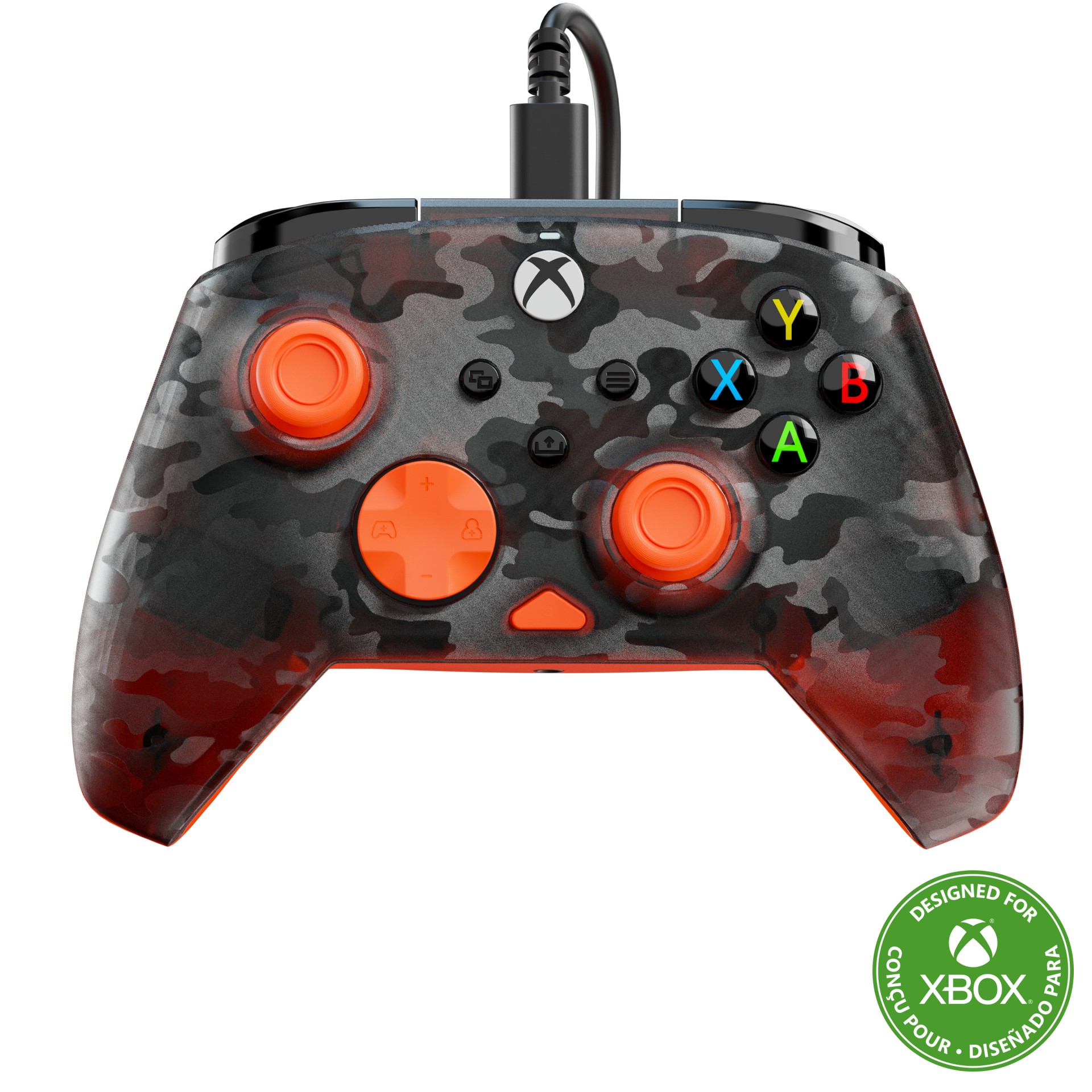 turtle beach Turtle Beach Rematch Core Orange And Ghost Black Camo Wired Usb-c Xbox Gaming Controller Tbc-2001-95 - AD01