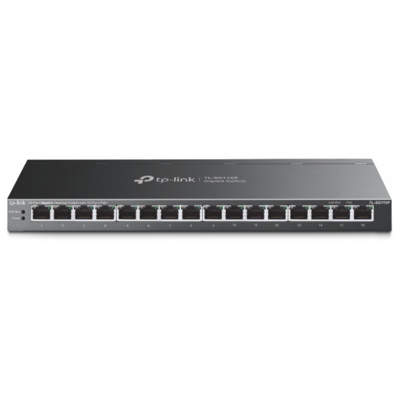 16-port Gigabit Switch 16-port Poe+ Tl-sg116p - WC01