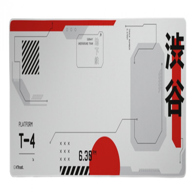 25717 trust (new) Gxt759 Xxl Mousepad - Gaming - White/red Japan White - NA01