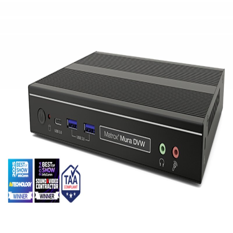 Matrox Dvw-q4ky-ua Matrox Mura Dvw, Ip-based Distributed Video Wall Appliance With Quad 4k Hdmi Outputs, Uk And Australia/new Zealand Power Cords. (taa) Dvw-q4ky-ua - NA01