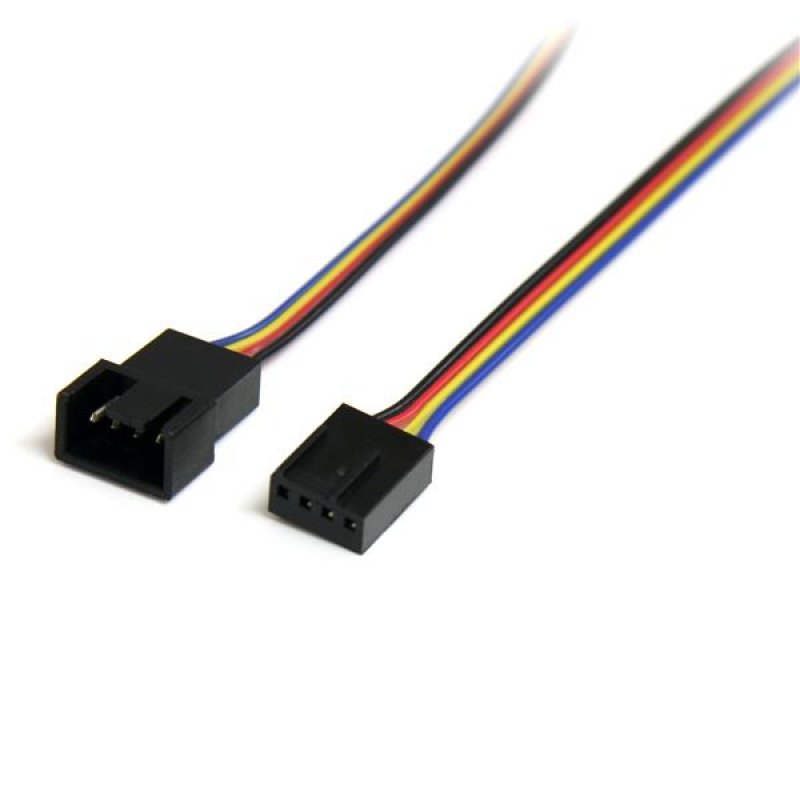 StarTech.com 12in 4 Pin Fan Power Extension Cable - M/F - Fan Power Extension Cable - 4 Pin PWM (M) To 4 Pin PWM (F) - FAN4EXT12 - Fan Power Extension Cable - 4 Pin PWM (M) To 4 Pin PWM (F) - - C2000