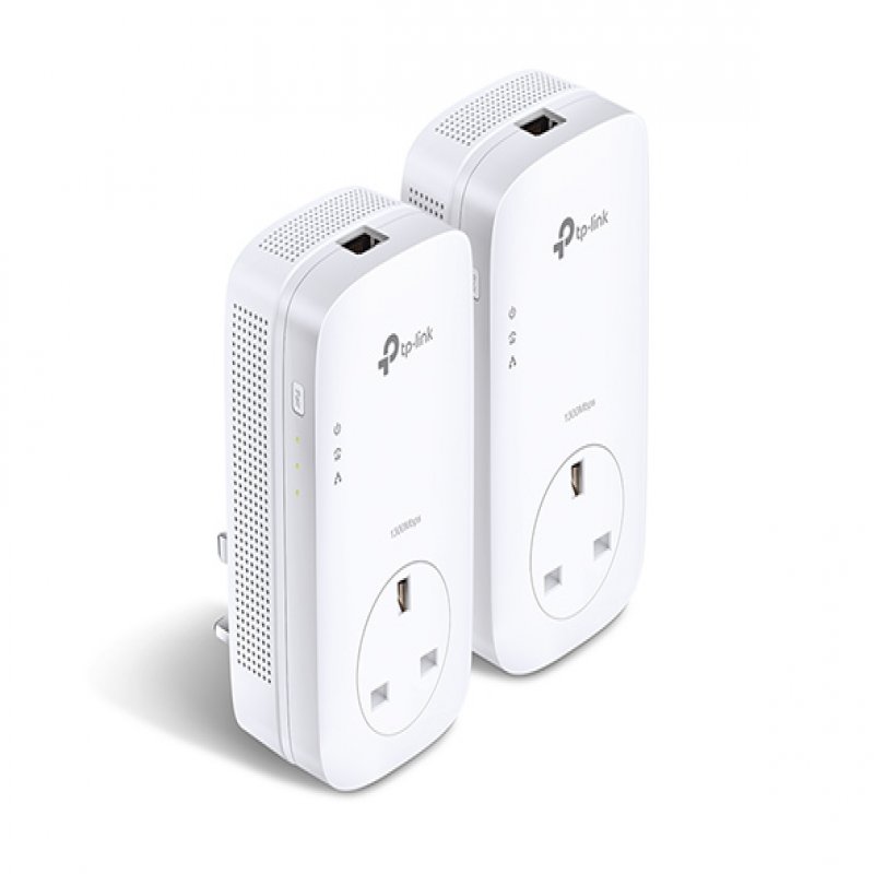 TP-Link TL-PA8010P KIT - V2 - Starter Kit - Powerline Adapter Kit - 1GbE, HomePlug AV (HPAV), HomePlug AV (HPAV) 2.0, IEEE 1901 - Wall-pluggable (pack Of 2) TL-PA8010P KIT V2 - C2000