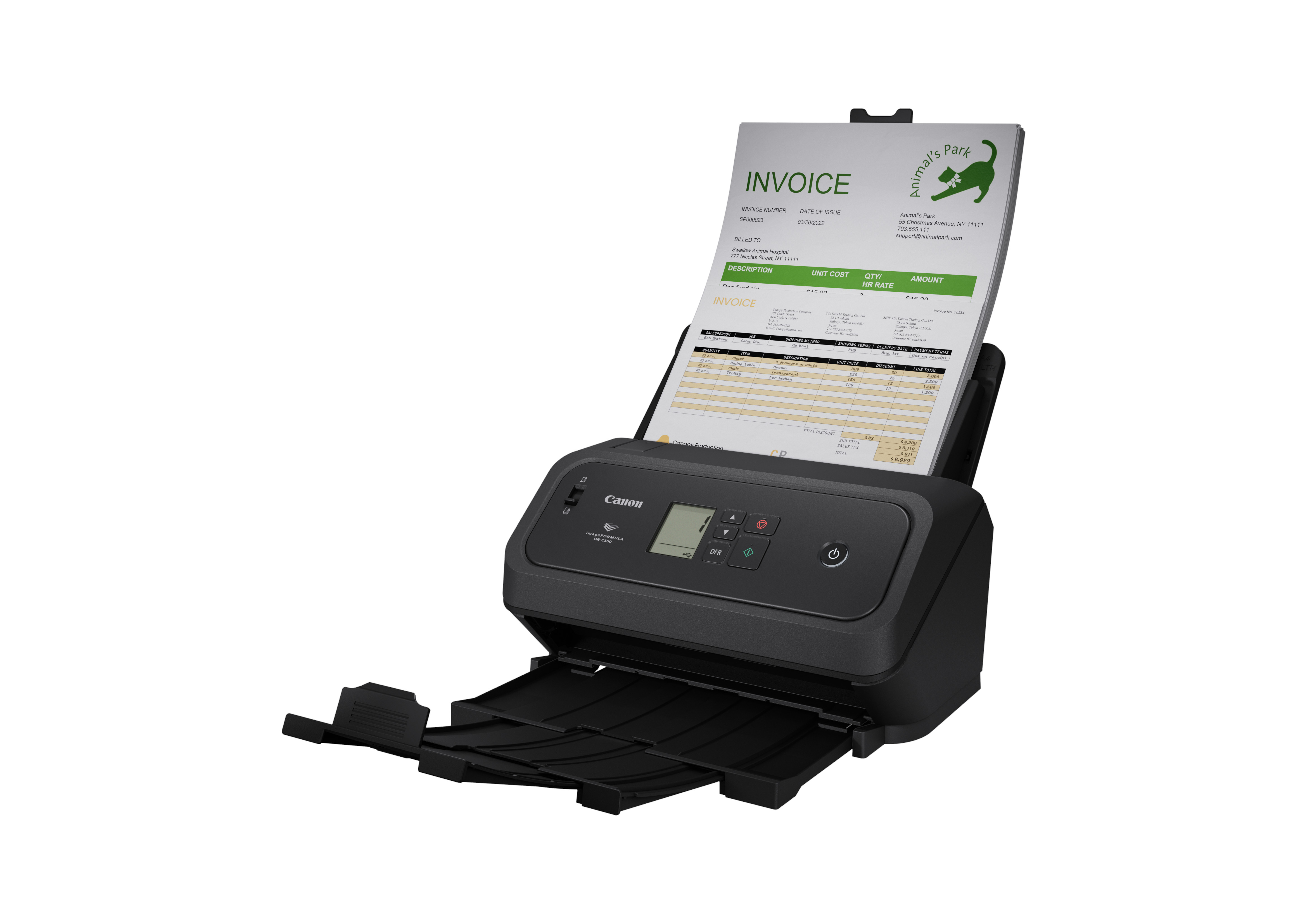 Canon - Dims Document Scanner    Dr-c340 600dpi Scanning Front       Back/ Duplex (a4) 40ppm             7291c003