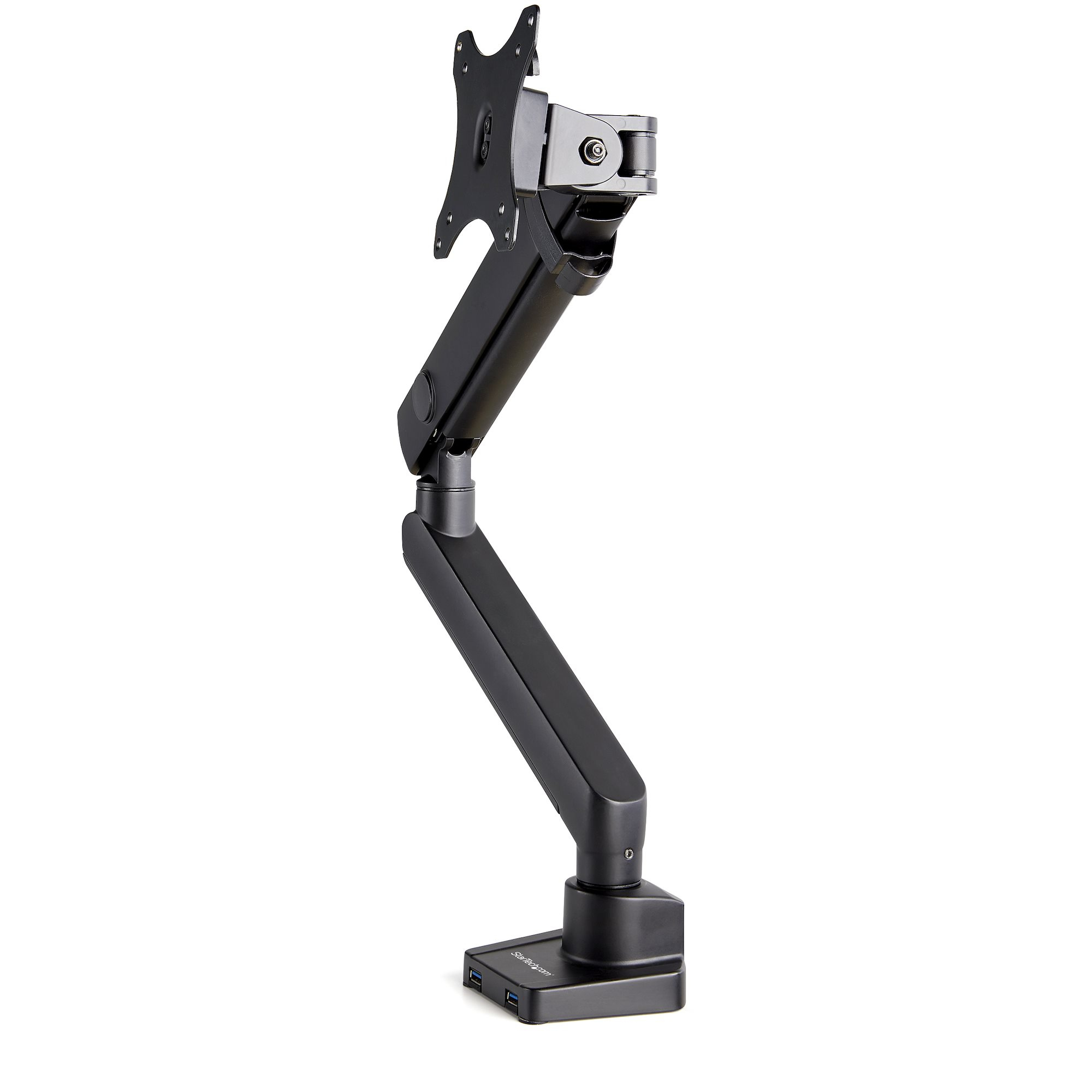 StarTech.com Desk Mount Monitor Arm With 2x USB 3.0 Ports, Slim Full Motion Adjustable Single Monitor VESA Mount Up To 17.6lbs (8kg) Display, Ergonomic Articulating Arm, Desk Clamp/Grommet -  - C2000