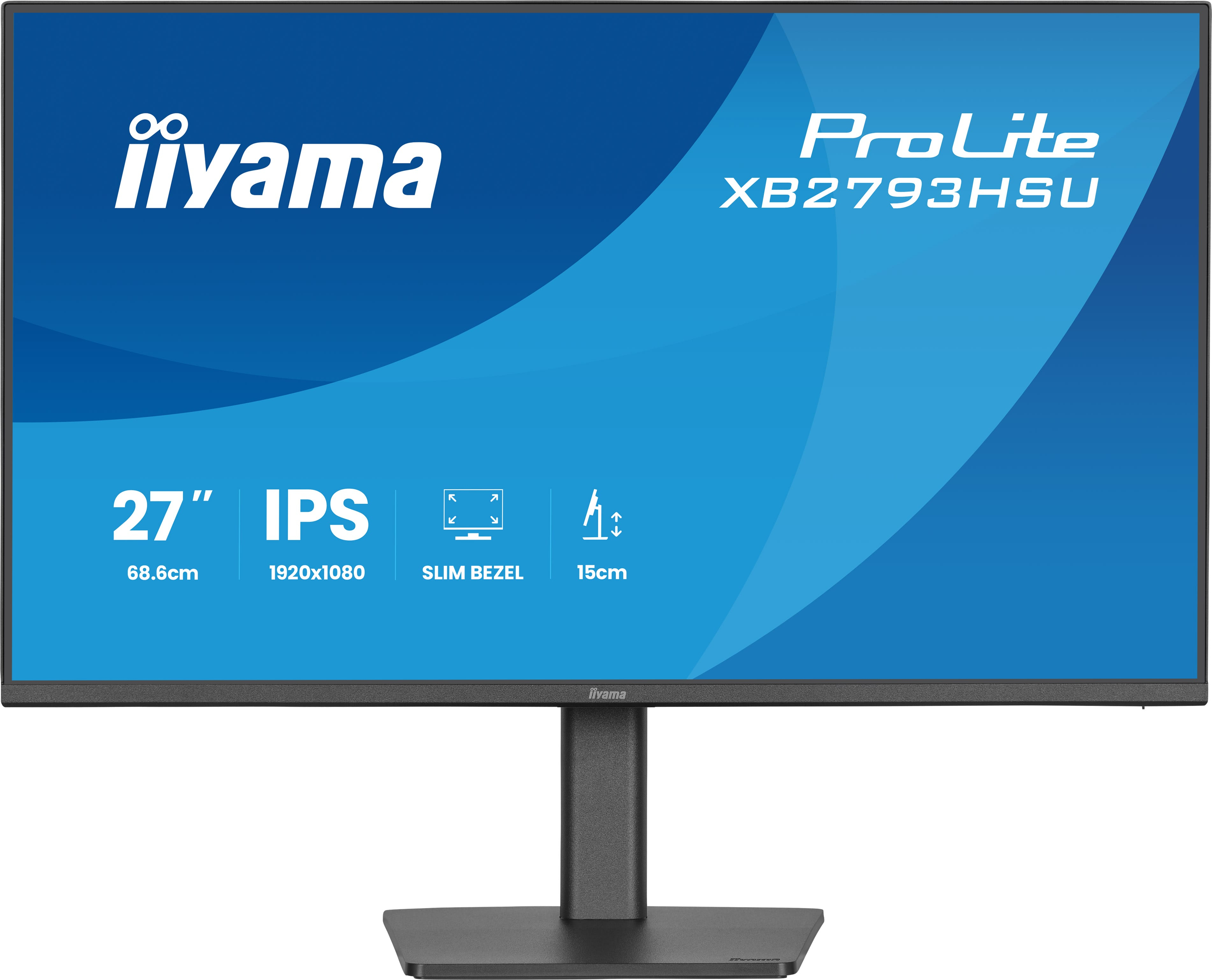 Iiyama - Monitors                27in Ultra Thin Ips Panel           1920x1080 120hz 1ms 350 Cd/m 150    Xb2793hsu-b1