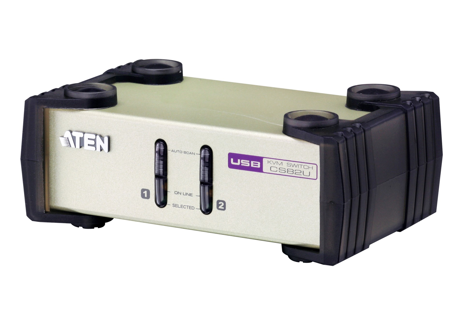 ATEN CS82U - KVM Switch - 2 X KVM Port(s) - 1 Local User - Desktop CS82U - C2000