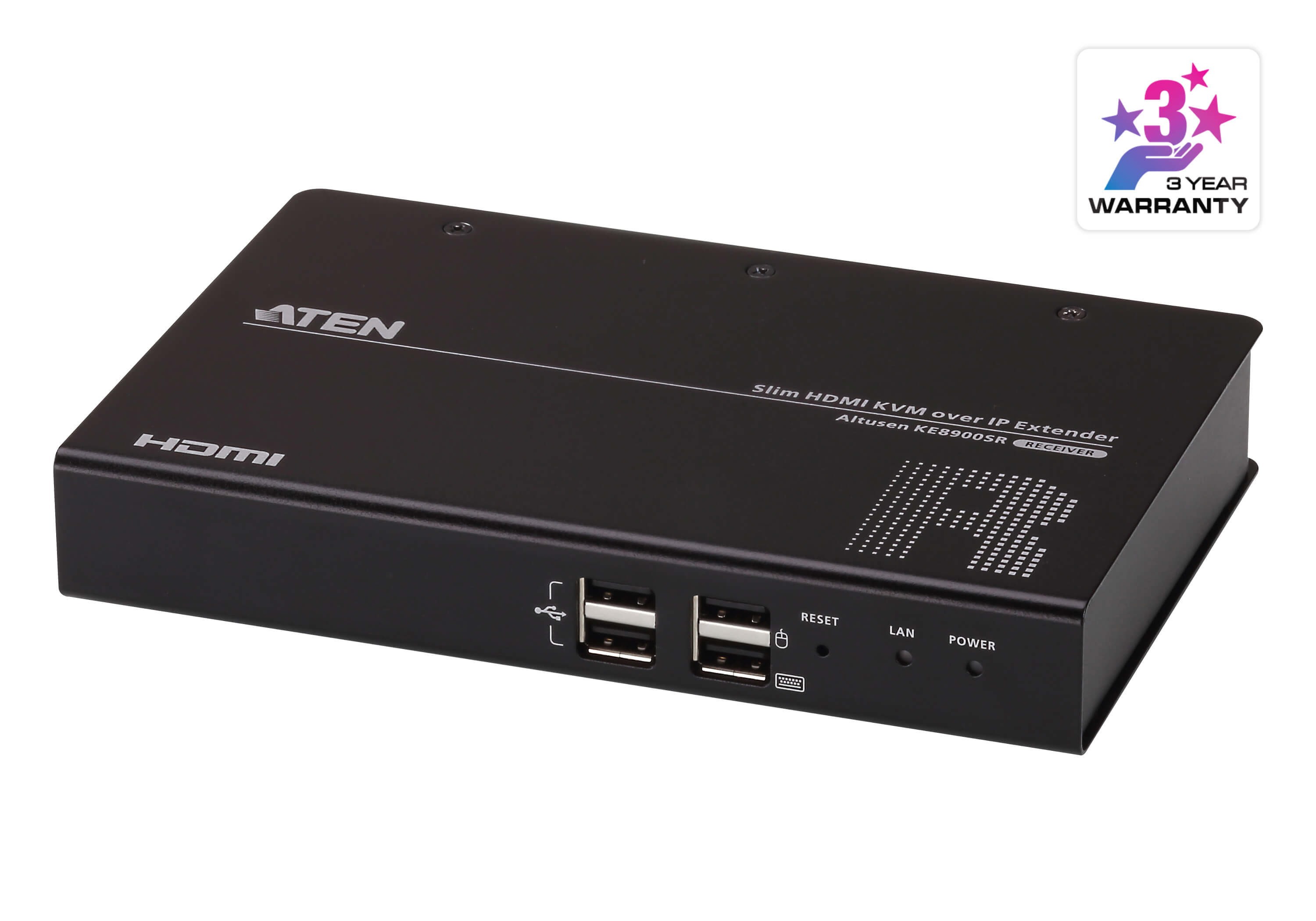 ALTUSEN KE8900SR Slim HDMI Single Display KVM Over IP Receiver - KVM Extender - Receiver - USB KE8900SR - C2000