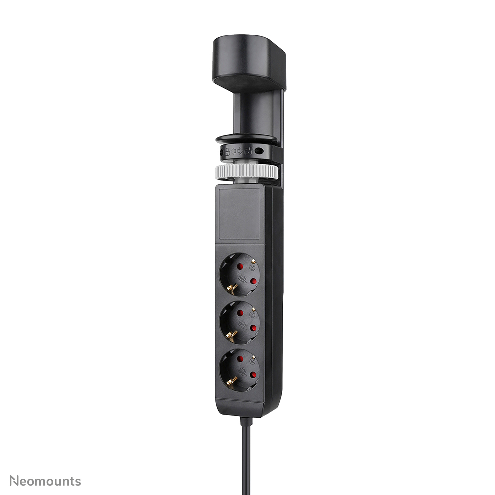 Neomounts DS22-840BL6, VOLT Desk Socket  With Clamp, 2 x USB-C (20W),  DS22-840BL6 - eet01