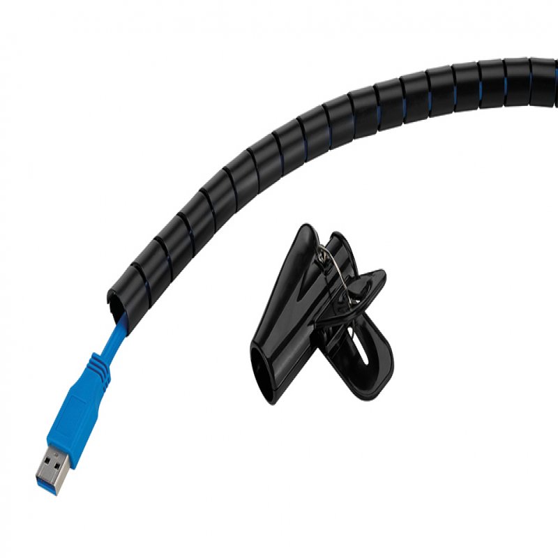 Neomounts ADS06-140BL, Cable Sleeve for  1-3 cables, 200x1,5x1,5cm,  ADS06-140BL - eet01