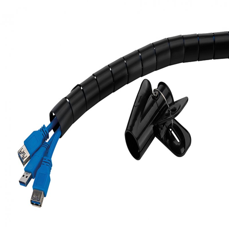 Neomounts ADS06-142BL, Cable Sleeve for  1-5 cables, 200x2,5x2,5cm,  ADS06-142BL - eet01