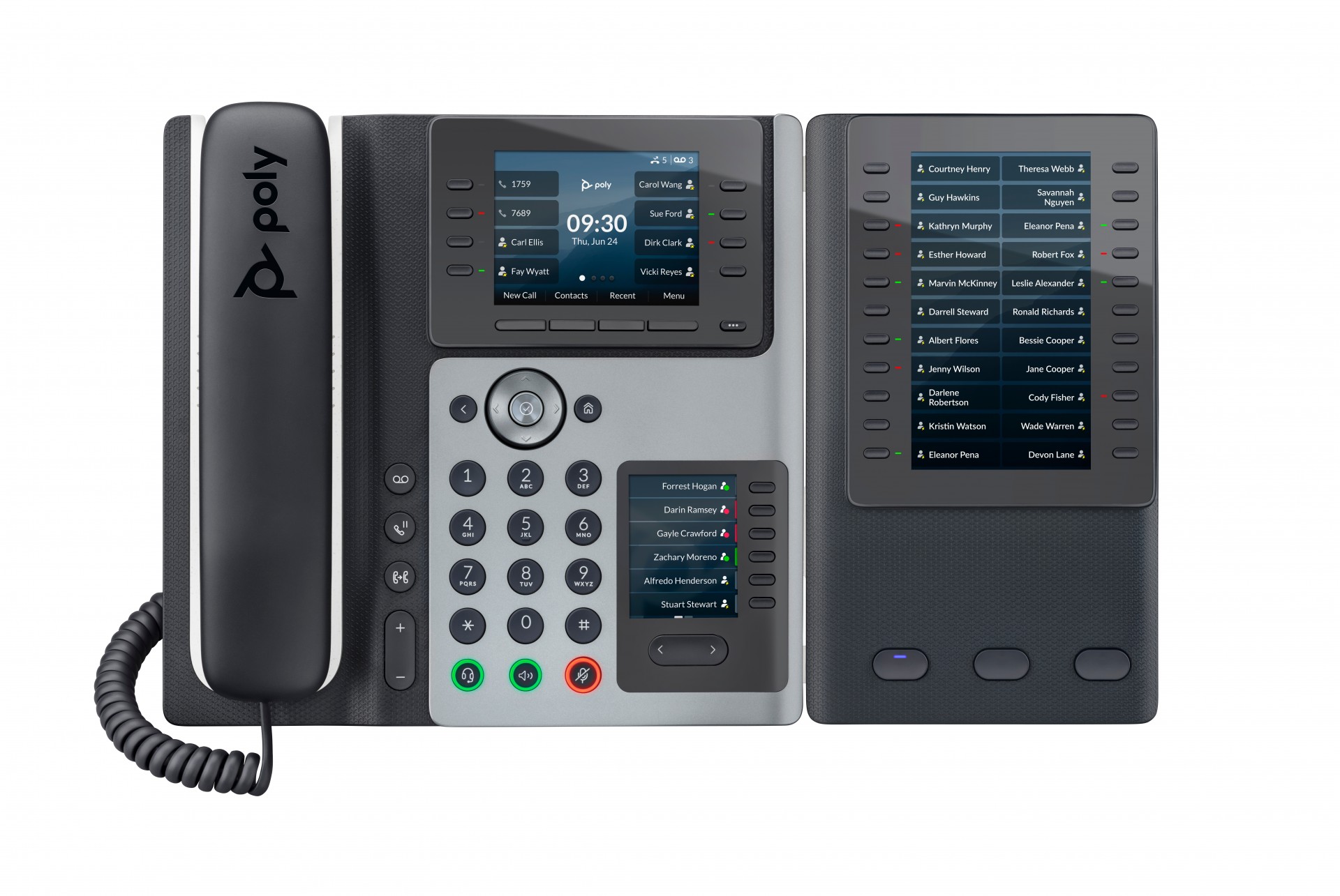 HP Poly Edge E400 - VoIP Phone With Caller ID/call Waiting - 3-way Call Capability - SIP, SDP - Black 82M93AA - C2000