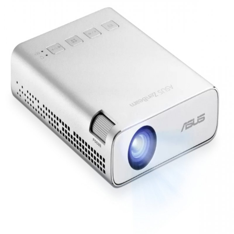 ASUS ZenBeam E1R - DLP Projector - LED - 200 LED Lumens - WVGA (854 X 480) - 16:9 - Wi-Fi - Silver 90LJ00J3-B01070 - C2000