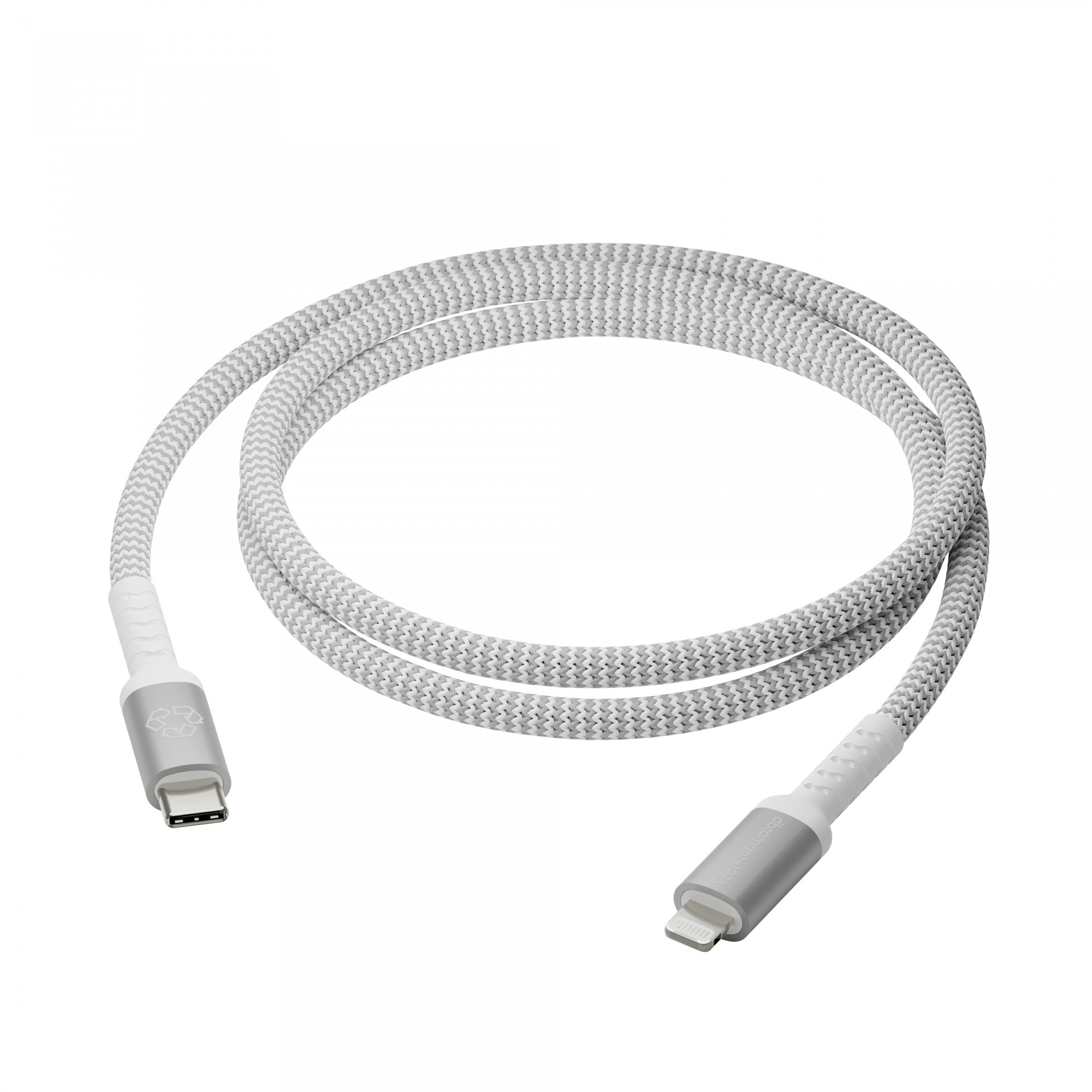 Dbramante1928 Re-charge Pro BRD Cable 1.2m  USB-C to Lightn -W  CB12CLGR7117 - eet01