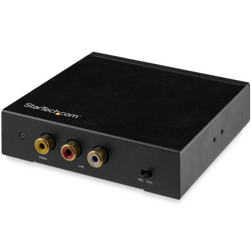 StarTech.com HDMI To RCA Converter Box With Audio - Composite Video Adapter - NTSC/PAL - 1080p (HD2VID2) - Video Converter - HDMI - Composite Video - Black HD2VID2 - C2000