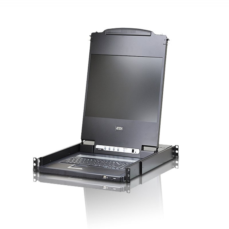 ATEN CL6700MW - KVM Console - USB - 17.3" - Rack-mountable - 1920 X 1080 Full HD (1080p) @ 60 Hz - HDMI, DVI-D, VGA - 1U CL6700MW - C2000